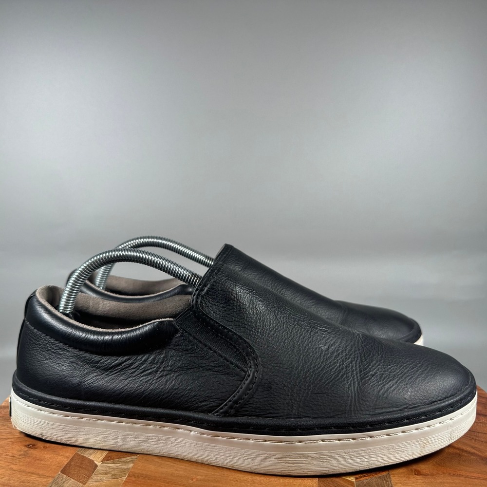 Cole Haan Mens Grand.OS Black Leather Slip On Sneakers C14531 Size 10M